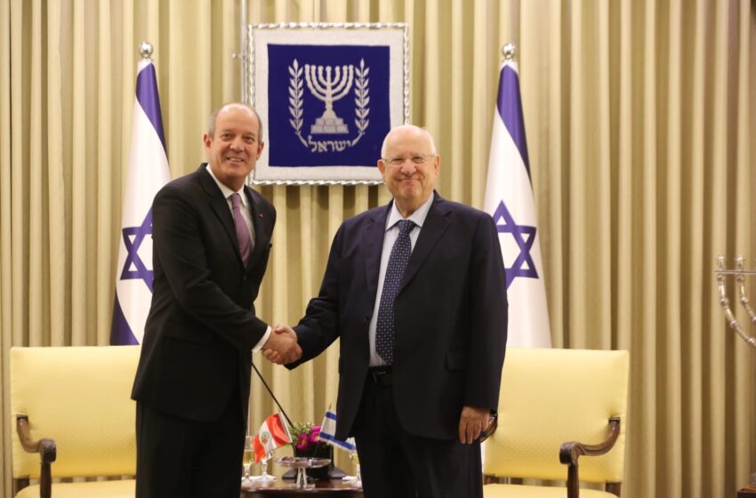  Embajador peruano presenta cartas credenciales en Israel