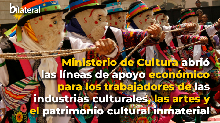  8 líneas de apoyo económico para los trabajadores de las industrias culturales, artes, patrimonio cultural inmaterial