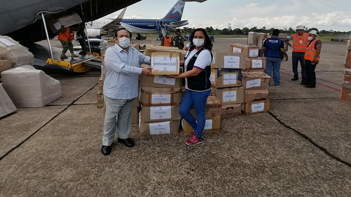  Voluntariado del Ministerio de Relaciones Exteriores realiza donación de alimentos y material sanitario en el distrito de Yaquerana en la Región Loreto