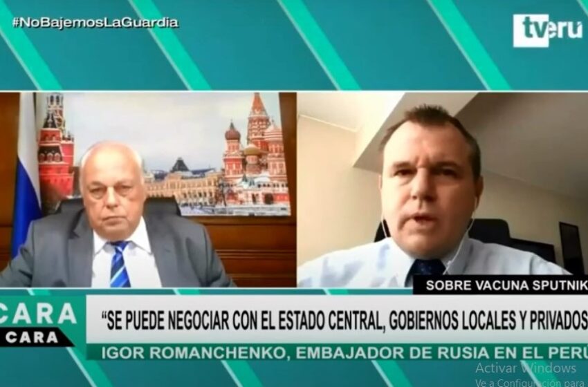  Embajador de Rusia en Perú afirma que tanto el gobierno peruano como la empresa privada pueden comprar la vacuna rusa Sputnik V