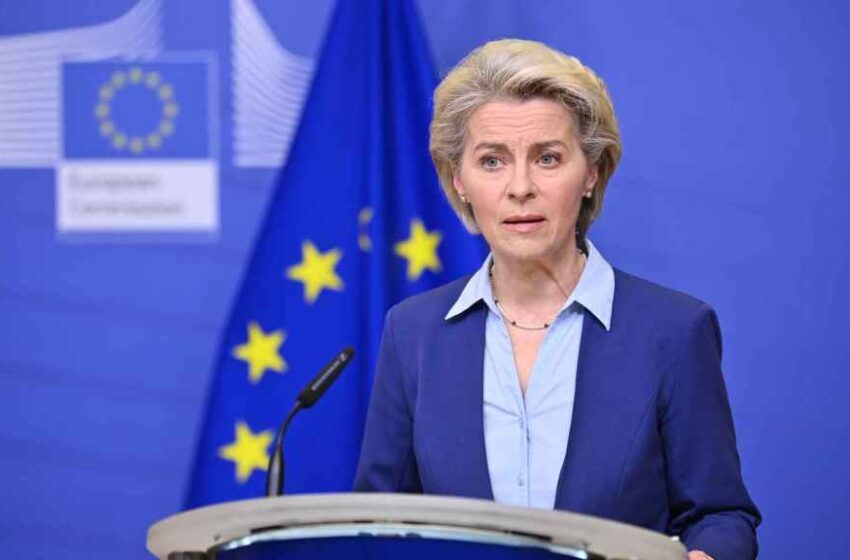 La presidenta de la Comisión Europea, Ursula Von der Leyen, anunció un nuevo paquete de sanciones