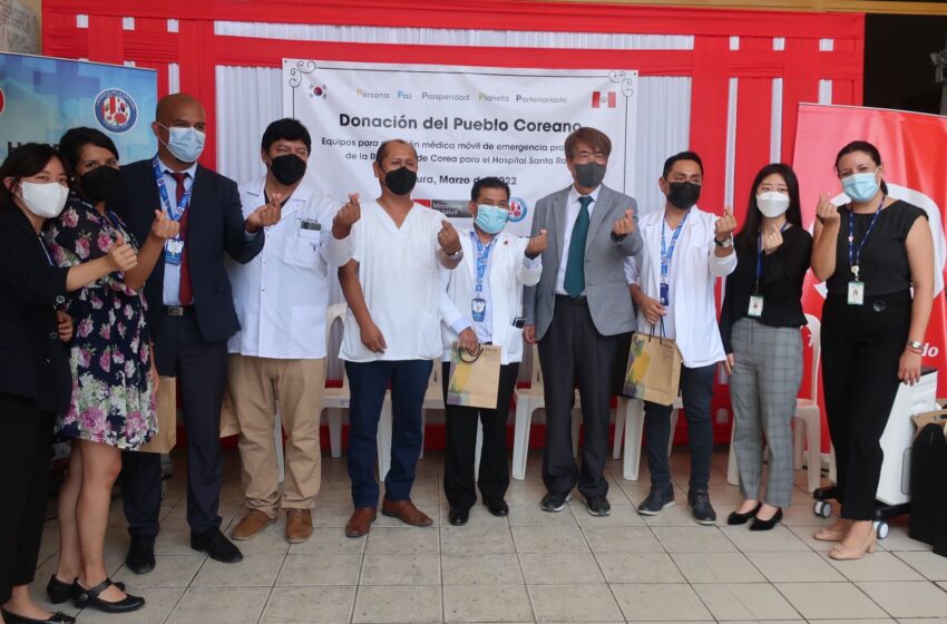  Corea del Sur dona equipos médicos a hospital Santa Rosa en Piura