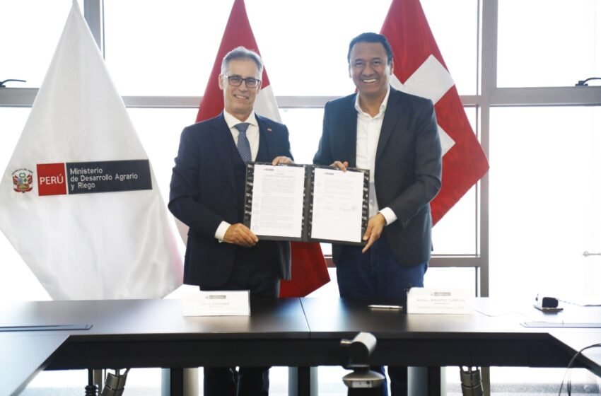  Cooperación Suiza impulsa agricultura sostenible en alianza con Perú
